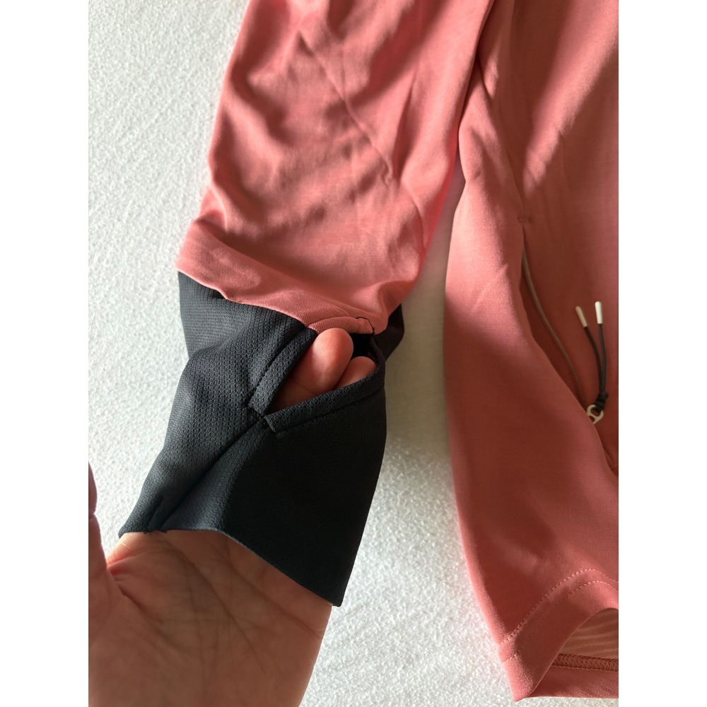 On Running Weather Shirt Womens L Coral Grey High Neck Pullover Top Gorpcore - Picture 5 of 10